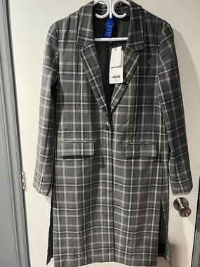 NWT Kit & Ace Long Plaid Jacket